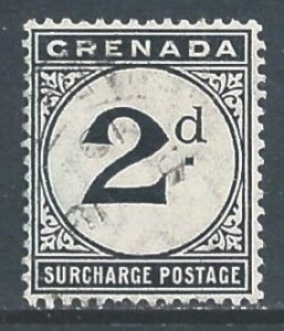 Grenada #J9 Used 2p Postage Due - Wmk. 3