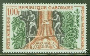 GABON Scott C2 MH* World Forestry Congress stamp