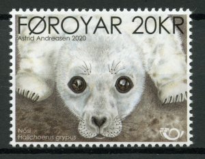 Faroe Islands Faroes Wild Animals Stamps 2020 MNH Seal Pup Norden Seals 1v Set 