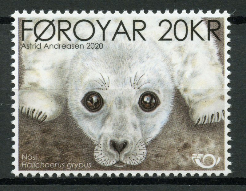 Faroe Islands Faroes Wild Animals Stamps 2020 MNH Seal Pup Norden Seals 1v Set 