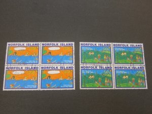 Norfolk Island 1985 Sc 369-70 BLK(4) CTO set FU