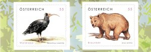 Austria 2071-2072 MNH stamps wildlife animals brown bear bird (3)