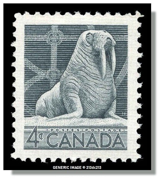 Canada - 335 MNH - Walrus (1954) 4¢