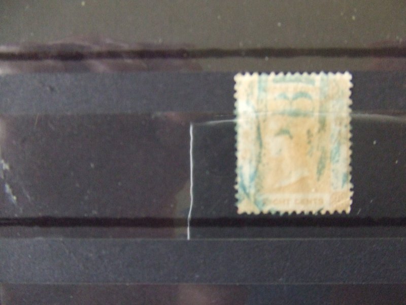 Hong Kong QV 1862 8c yellow SG2