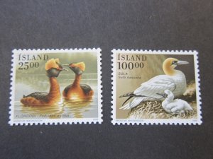 Iceland 1991 Sc 721-22 bird set MNH