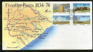 Ciskei 1991 Frontier Forts Map Architecture Sc 183-86  FDC # 16200