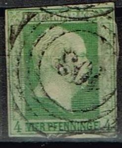 Prussia 1851,Sc.#1 used, King Friedrich Wilhelm IV cv.€90