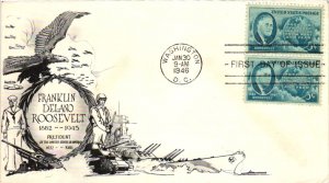 #933 Franklin D. Roosevelt FDR – Aristocrats Lowry Cachet SC22