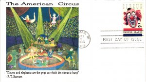 #1309 American Circus – Unknown Printed Cachet