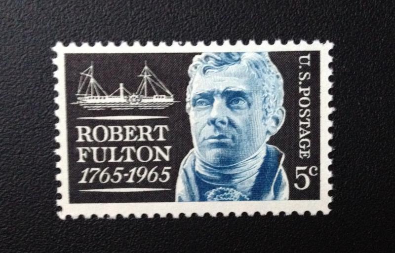 Scott #1270 Robert F. Fulton, the Clermont, MINT, F-VF, NH