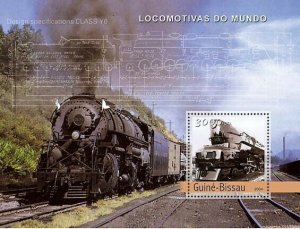 Guinea - Bissau 2004 - Steam Trains (American) s/s, Y&T 218, Michel 2753/BL460