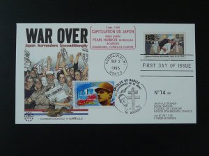 world war II ww2 Japan capitulation commemoration FDC USA 1995