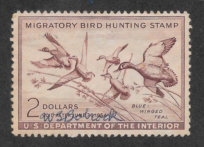 RW20 Used, Federal Duck Stamp, scv: $15, FREE INSURED SHIPPING