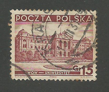 1937 Poland Scott Catalog Number 310 Used 