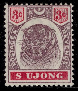 MALAYSIA - Sungei Ujong QV SG55, 3c dull purple & carmine, LH MINT. Cat £42.