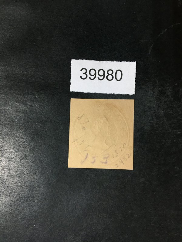 US STAMPS # U180 CUT SQUARES POSTAL STATIONERY UNUSED NO GUM $125 LOT #39980