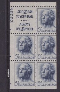 BOBPLATES #1213a Washington Booklet Slogan 3 Upper Left 28084 100% MNH DCV=$50