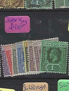 FIJI ISLANDS   (P0609B)   KGV   SG 231-8   MOG 