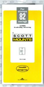 Scott Mounts Black 82mm STRIP 240mm, (Pgk. 10)(00944B)