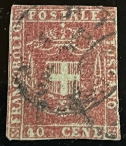 Italian State Tuscany Scott# 21 Used Avg  Cat $440.00