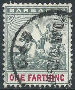 Barbados, Sc #90, 1f Used