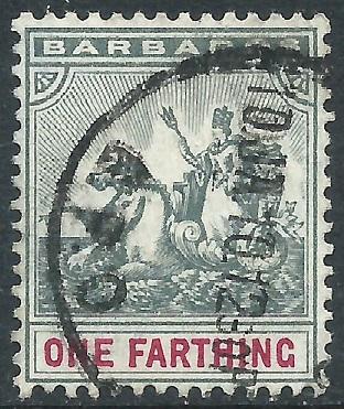 Barbados, Sc #90, 1f Used