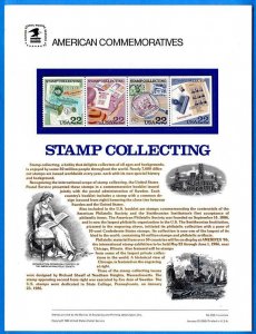 USPS COMMEMORATIVE PANEL #256 STAMP COLLECTING #2201A