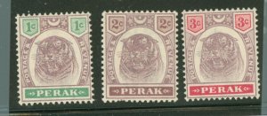 Perak #47-49 Unused Multiple