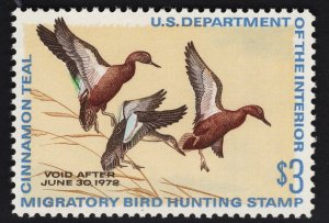 US #RW38 $3 Multicolored Duck Stamp MINT NH SCV $42.50
