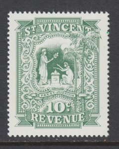 St. Vincent Bft 44 MNH. 1995 10c green Peace & Justice Revenue, fresh, bright 