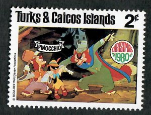 Turks and Caicos #445 Disney Mint Hinged single