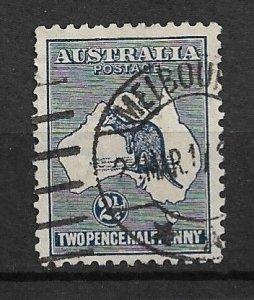 1915 Australia Sc39 (SG21)2½d King George used