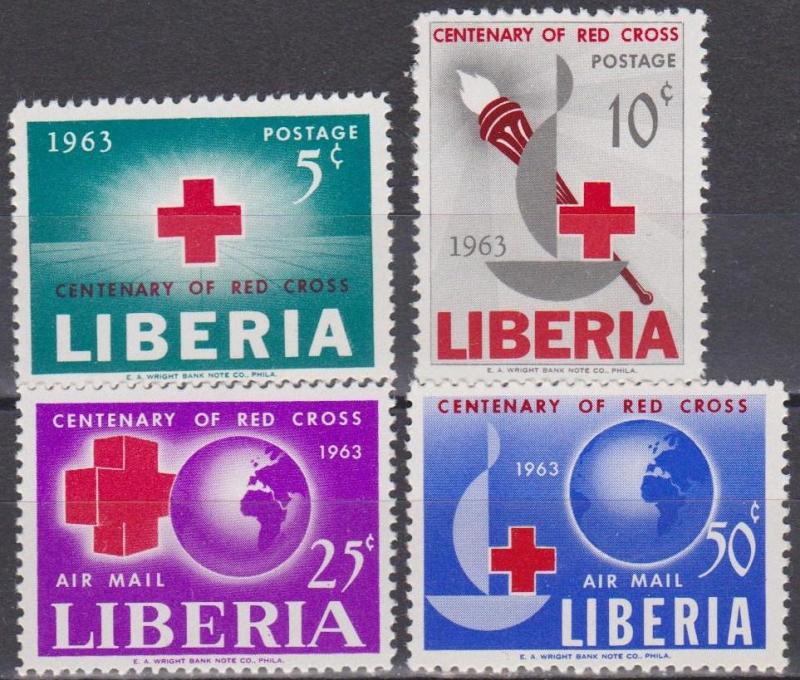 Liberia #410-11, C153-4 MNH F-VF (18432)  