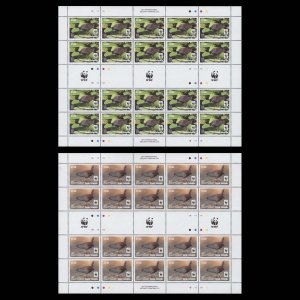 Cook Islands 2014 (MNH) Spotless Crake sheets of 20 stamps ––