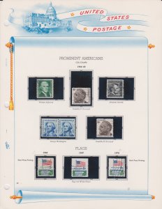 United States Postage Stamps #1208/1338 Range from/to