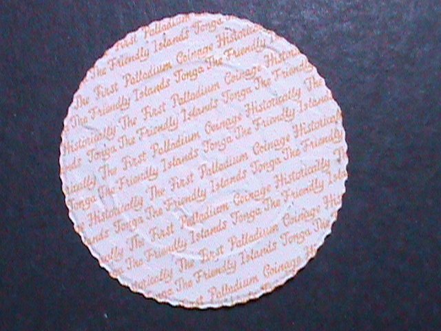 ​TONGA 1967 SC#175 EMBROSSED PALLADIUM FOIL-KING TAUFAAHAU IV CORONATION MINT