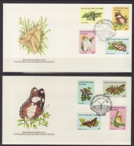 Cocos Keeling Islands 87-102 Butterflies S/4 U/A FDC