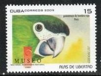 CUBA Sc# 4988  PARROTS birds 15c  2009  MNH mint