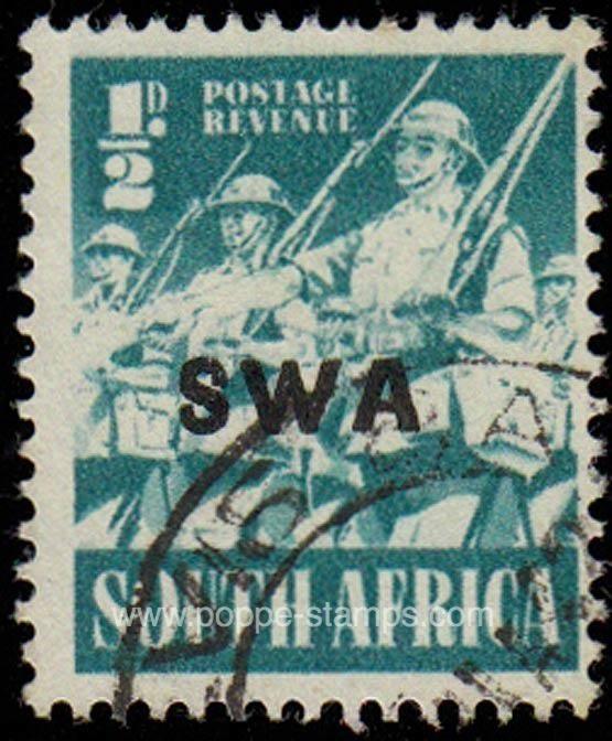 South West Africa, Sc , SG 114a Study, Hinged - 1941 1/2d...