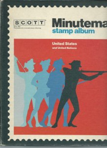 Scott Minuteman Stamp Album For United States Stamps With Stamps