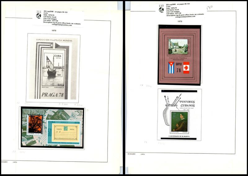 VINTAGE:CUBA MODERN  ASST OGNH 1976-79 PO F LOT CU1976h