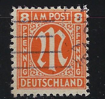 Germany AM Post Scott # 3N6a, used