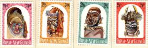 Papua Scott 178-181 MNH** Carved Head set