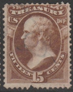 U.S. Scott #O79 Webster - Official Treasury Stamp - Used Single