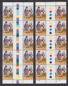 Australia #1005 Nativity -Ten MNH cross gutter pairs