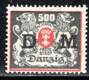 Danzig - Scott # O40a, mint hr