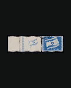 VINTAGE: ISRAEL 1949 USD BH SCOTT #15  $ 28 EST LOT #7966kJ