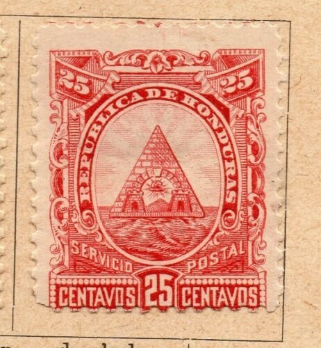 Honduras 1890 Early Issue Fine Mint Hinged 25c. NW-11877 