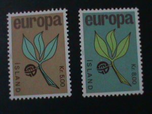 ​ICELAND-1965 SC# 375-6 EUROPA- ISSUE MNH VF-LAST ONE-HARD TO FIND