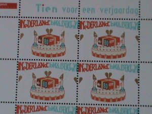 ​NETHERLANDS-1997-SC#961- GREETING-BIRTHDAY CAKES MNH-SHEET -VF- LAST ONE